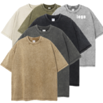 Oversized Crew-Neck Cotton T-shirt for Mens Fit for Men Durable Fabric